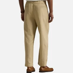 Trousers|Polo Ralph Lauren Pleated Prepster Linen-Blend Pants - S