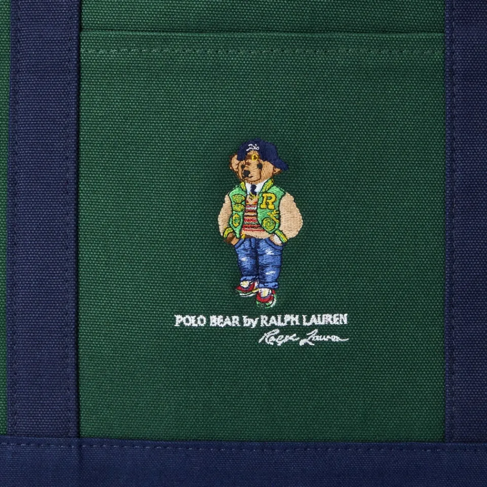 Bags|Holiday Bags|Polo Ralph Lauren Polo Bear Cotton Canvas Tote Bag