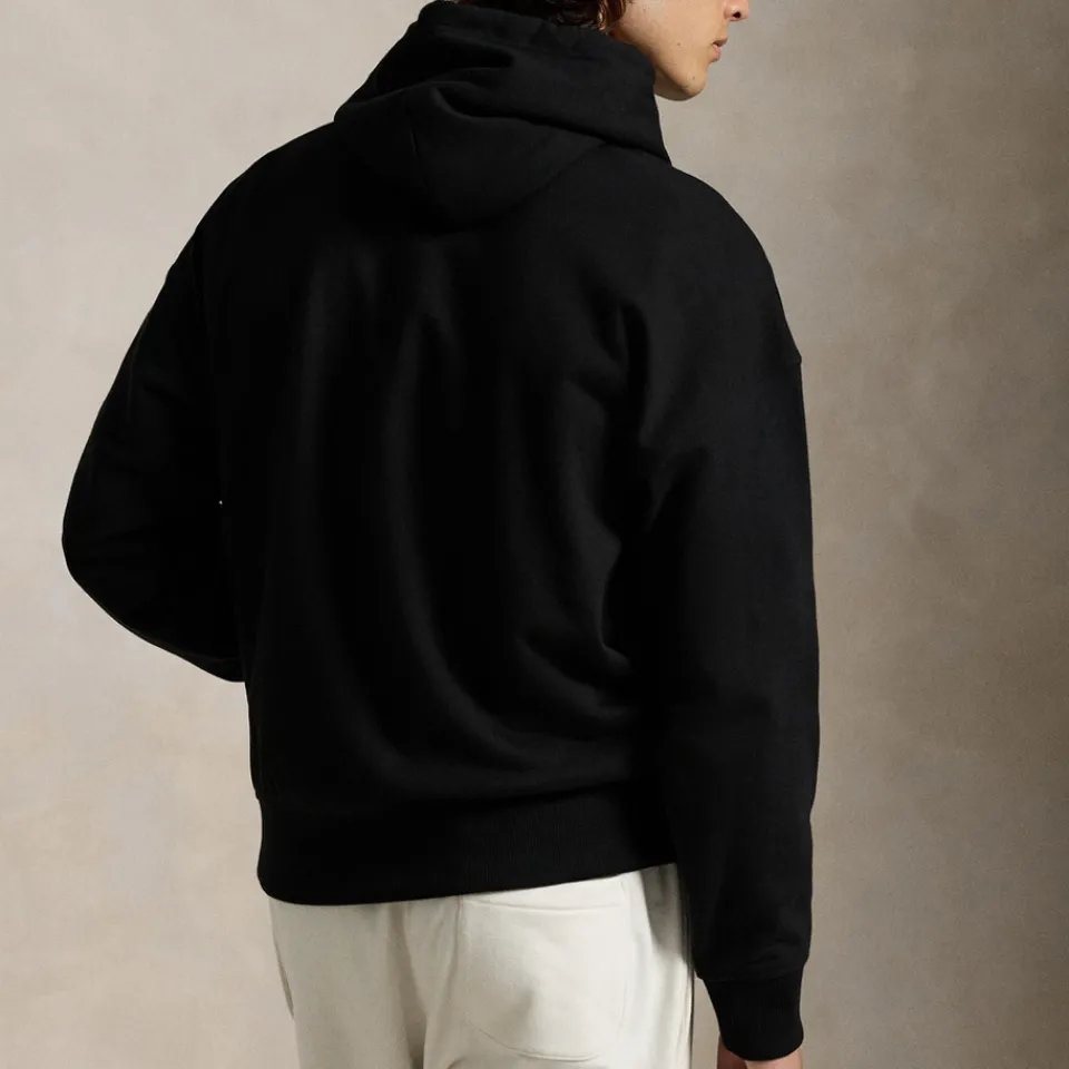 Sweatshirts|MARANT Polo Ralph Lauren Printed Logo Cotton-Blend Jersey Hoodie - M
