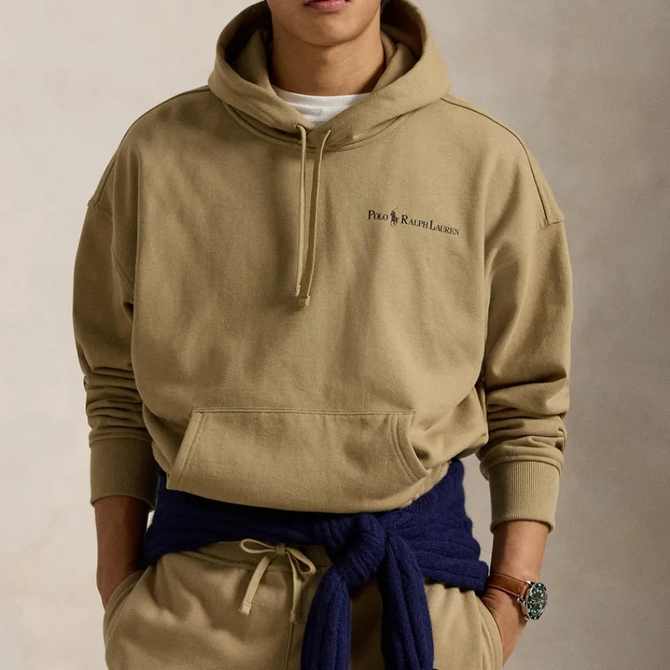 Sweatshirts|Dr. Martens Polo Ralph Lauren Printed Logo Cotton-Blend Jersey Hoodie - S