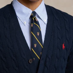 Cardigans|Knitwear|Dr. Martens Polo Ralph Lauren Roving Cable-Knit Cotton Cardigan - S