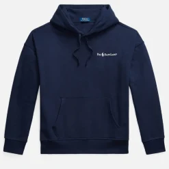 Sweatshirts|Polo Ralph Lauren Script Logo Cotton-Jersey Hoodie - S