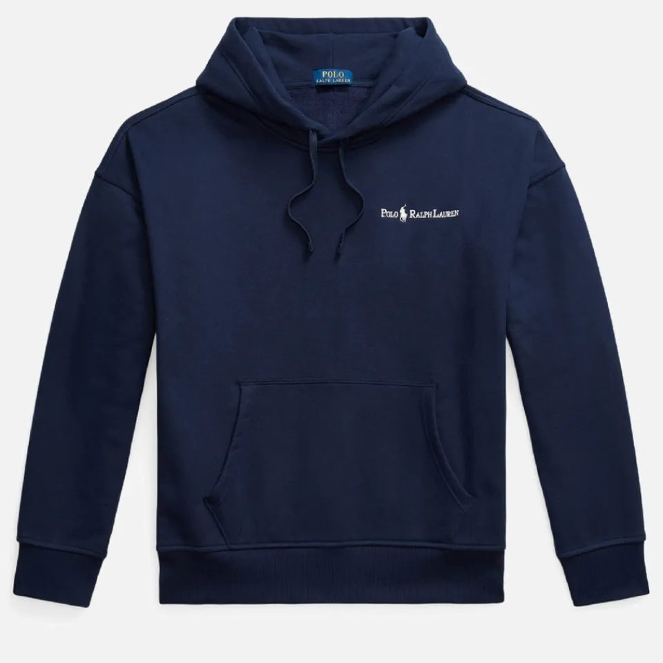 Sweatshirts|Polo Ralph Lauren Script Logo Cotton-Jersey Hoodie - S