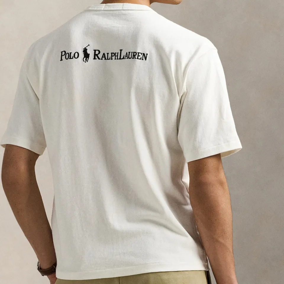 T-Shirts|T-Shirts|Polo Ralph Lauren Script Logo Cotton-Jersey T-Shirt - S