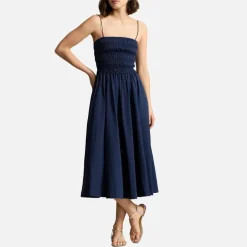 Dresses|Dresses|Dr. Martens Polo Ralph Lauren Smocked Cotton Midi Dress - L