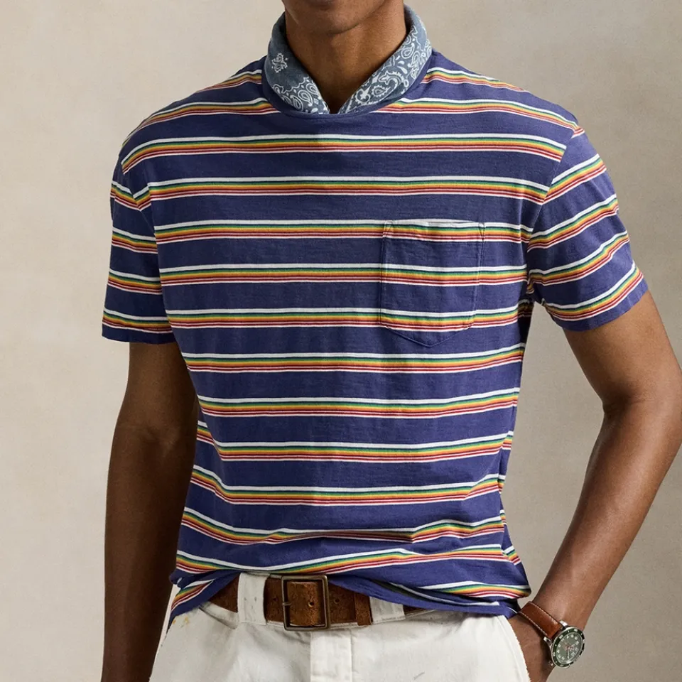 T-Shirts|T-Shirts|Dr. Martens Polo Ralph Lauren Striped Cotton-Jersey T-Shirt - S