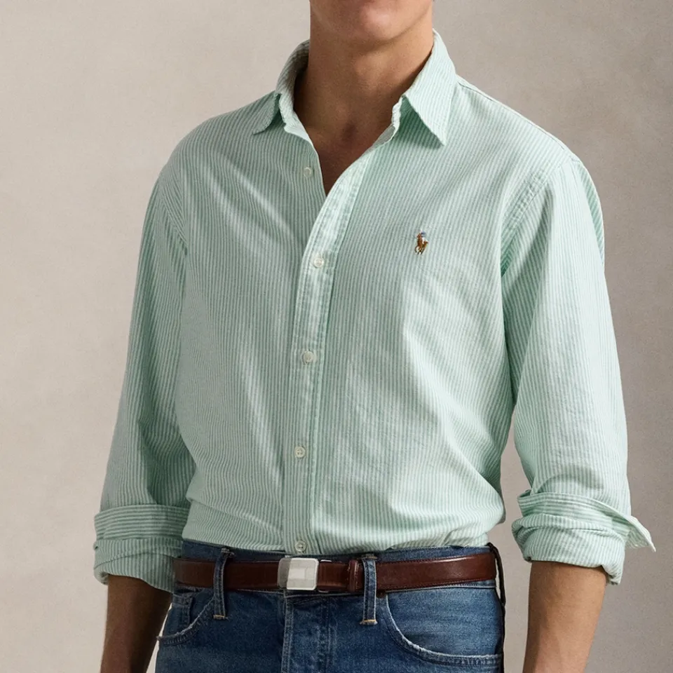 Shirts|Shirts|Polo Ralph Lauren Striped Oxford Cotton Shirt - S