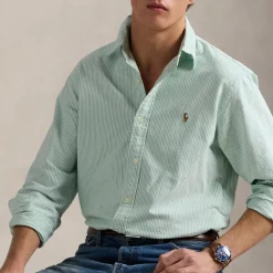 Shirts|Shirts|Polo Ralph Lauren Striped Oxford Cotton Shirt - S