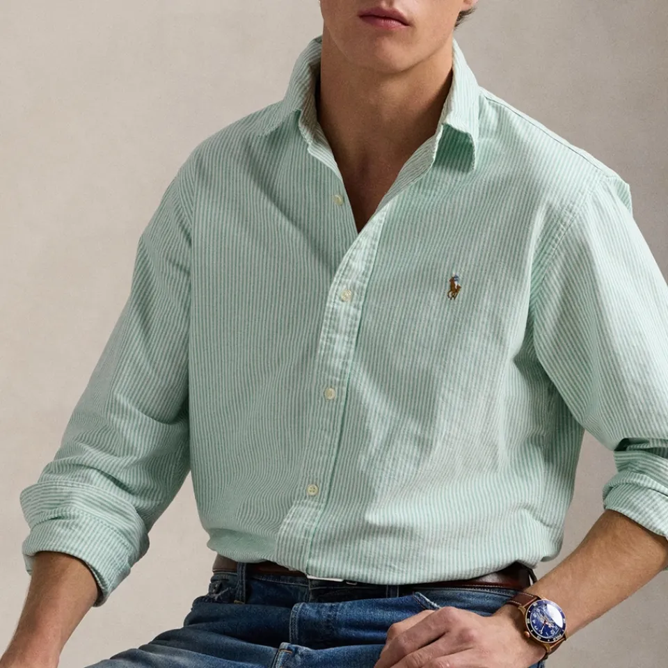 Shirts|Shirts|Polo Ralph Lauren Striped Oxford Cotton Shirt - S