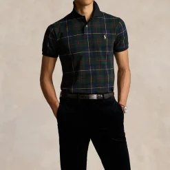 Polo Shirts|Polo Ralph Lauren Tartan Cotton-Piqué Polo Shirt - S