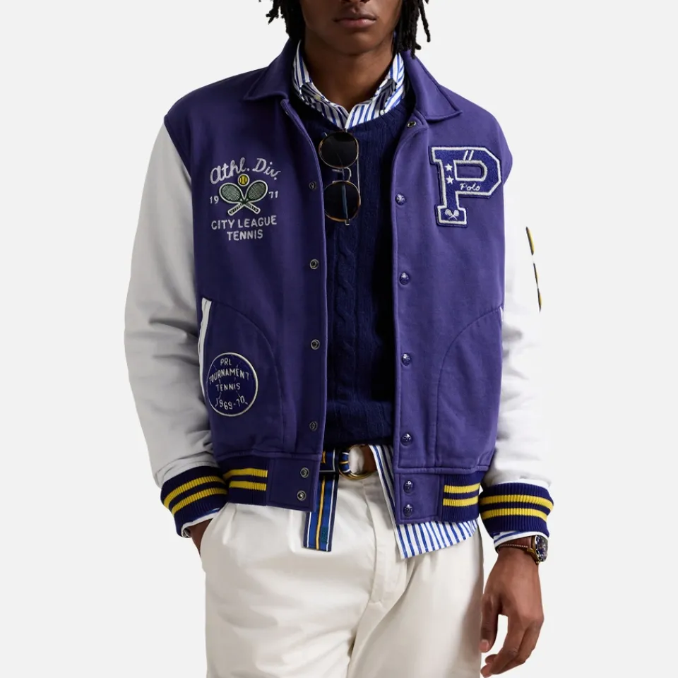 Jackets|Coats|Dr. Martens Polo Ralph Lauren Tennis Cotton-Blend Varsity Jacket - S