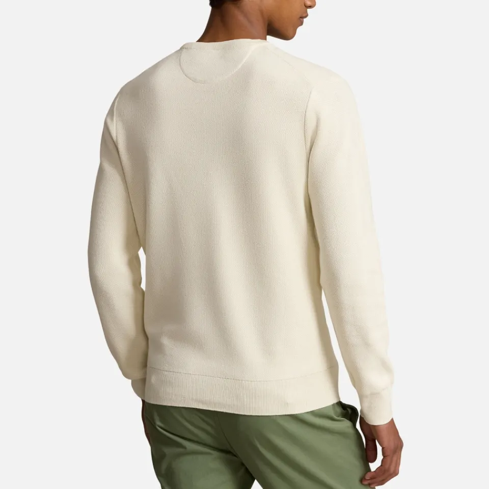 Knitwear|Polo Ralph Lauren Textured Cotton Knit Jumper - XXL