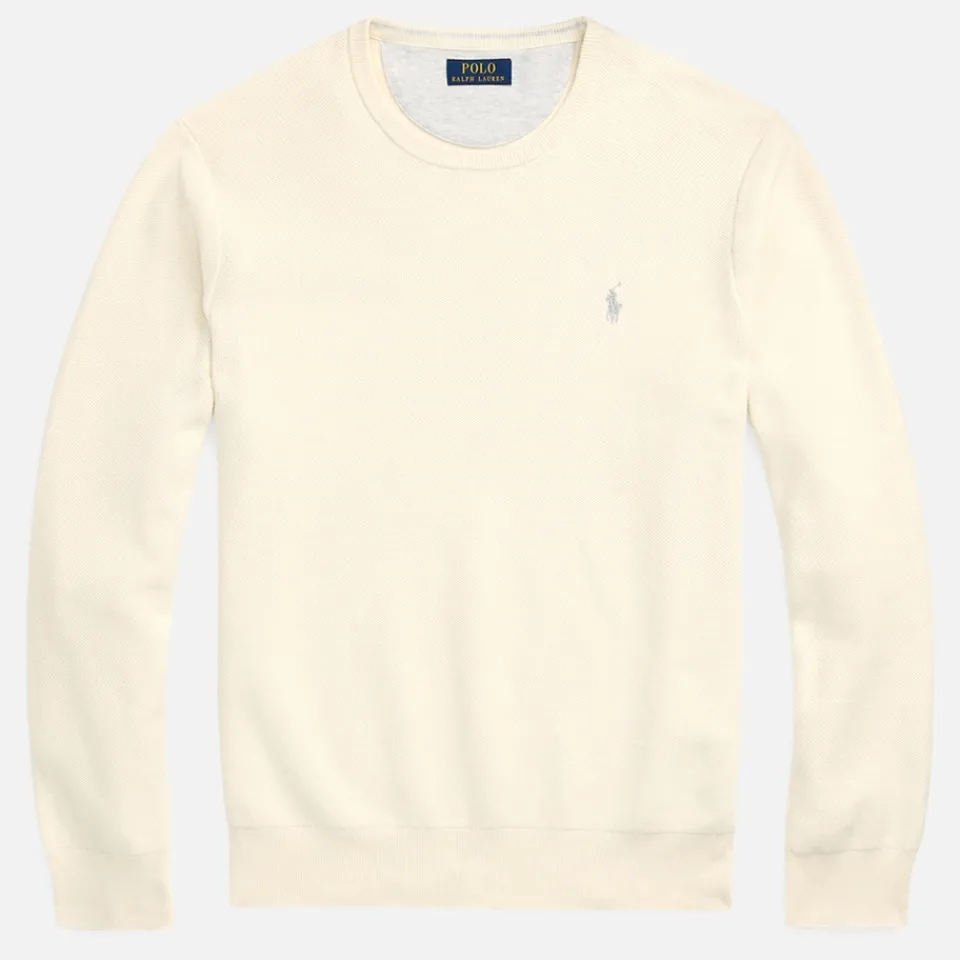 Knitwear|Polo Ralph Lauren Textured Cotton Knit Jumper - XXL