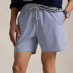 Swimshorts|Swimwear|Polo Ralph Lauren Traveler Seersucker Swimming Trunks - XL