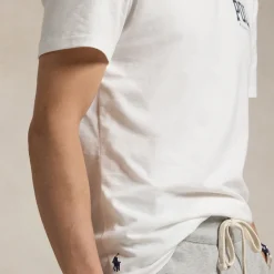 Loungewear|T-Shirts|Polo Ralph Lauren Varsity Custom-Fit Cotton-Jersey T-Shirt - S