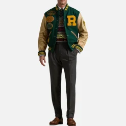 Jackets|Coats|Dr. Martens Polo Ralph Lauren Wool-Blend Varsity Jacket - L