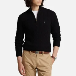 Knitwear|Dr. Martens Polo Ralph Lauren Wool-Blend Cable-Knit Jumper - XL