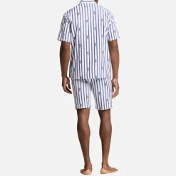 Loungewear|Polo Ralph Lauren Woven Cotton Short Sleeve Bear Pyjama Set - M