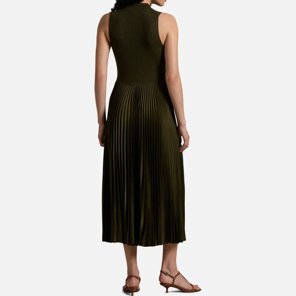 Dresses|Dresses|Dr. Martens Polo Ralph Lauren Wynna Ribbed-Knit Plissé Dress - XS