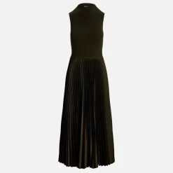Dresses|Dresses|Dr. Martens Polo Ralph Lauren Wynna Ribbed-Knit Plissé Dress - XS