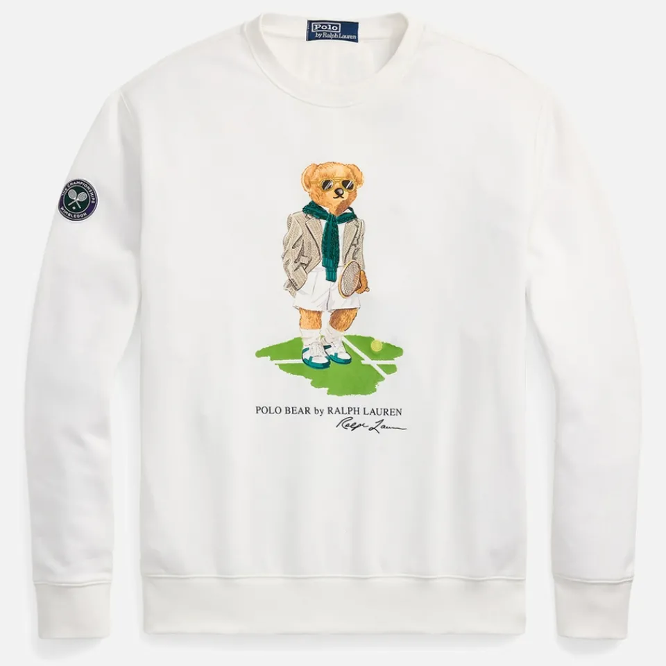 Sweatshirts|Dr. Martens Polo Ralph Lauren x Wimbledon Bear Cotton-Blend Fleece Jumper - XL