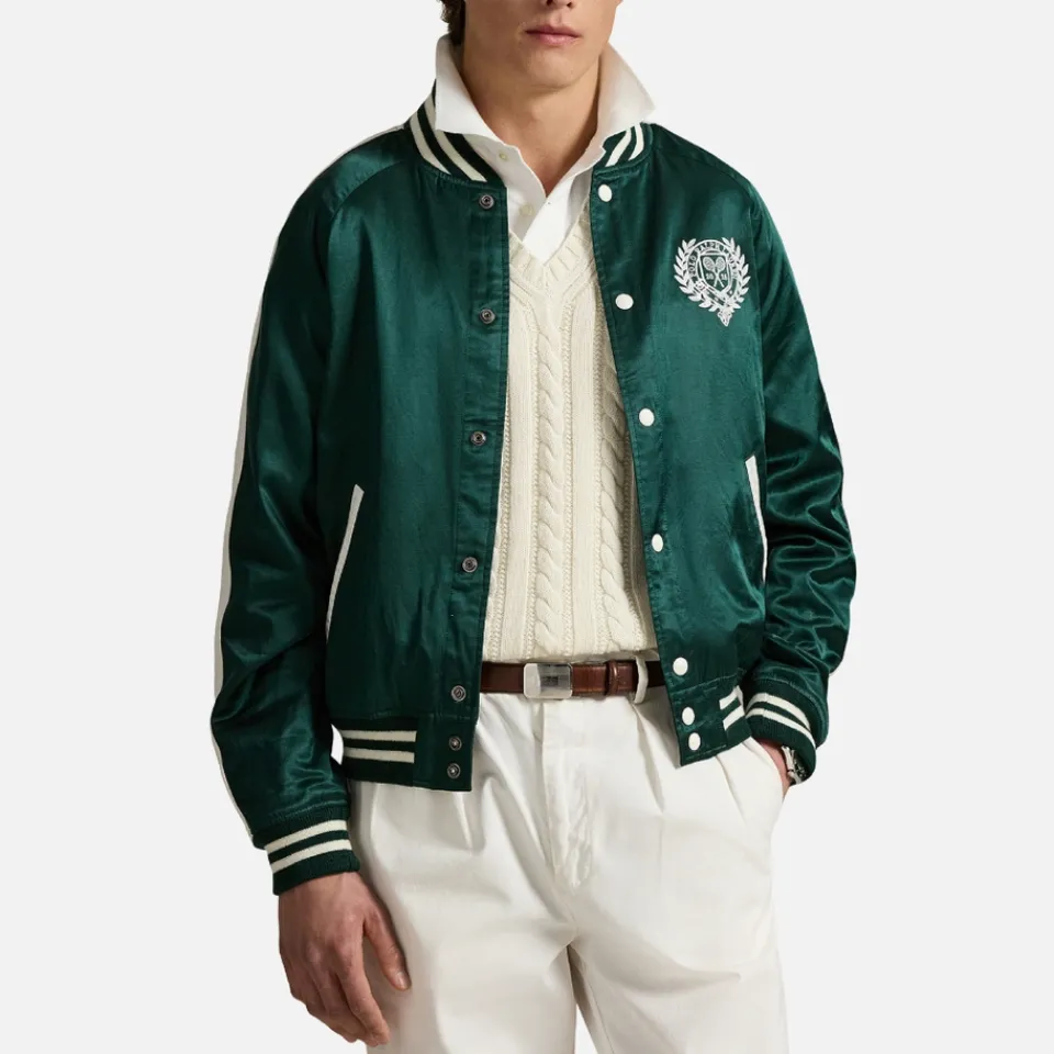 Jackets|Coats|Dr. Martens Polo Ralph Lauren x Wimbledon Varsity Cotton-Blend Jacket - S