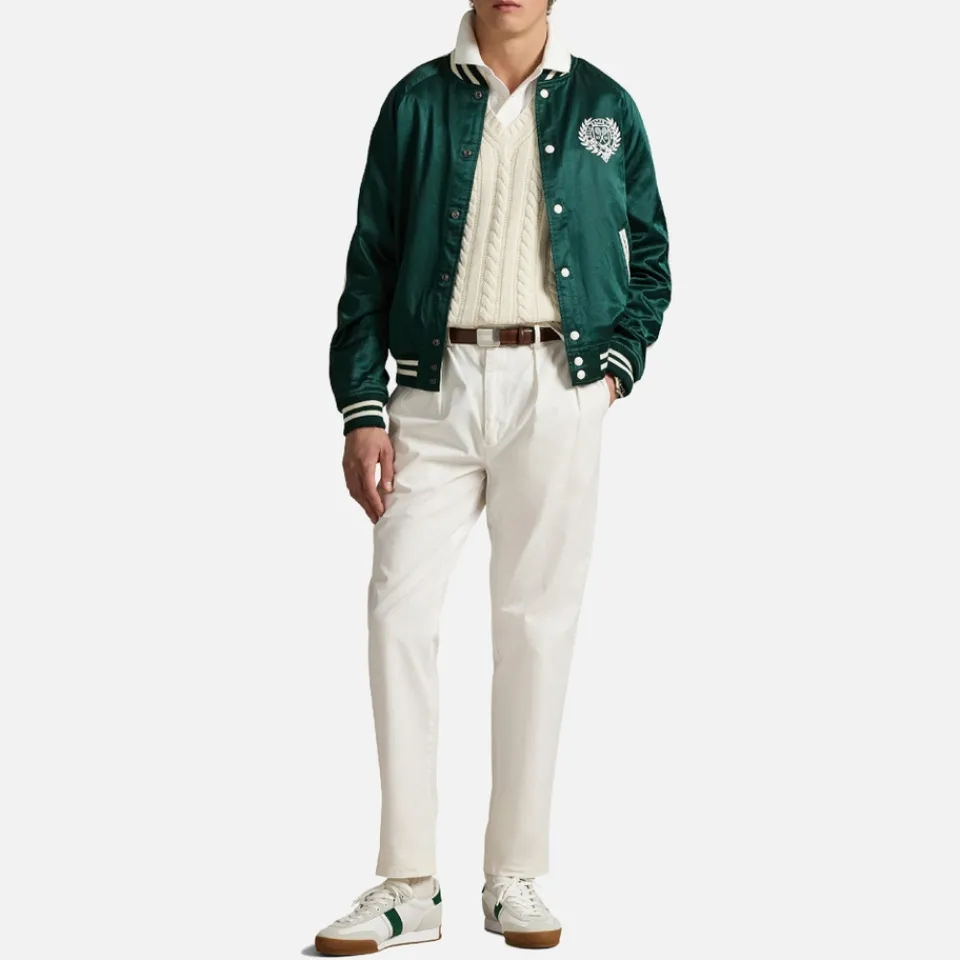 Jackets|Coats|Dr. Martens Polo Ralph Lauren x Wimbledon Varsity Cotton-Blend Jacket - S