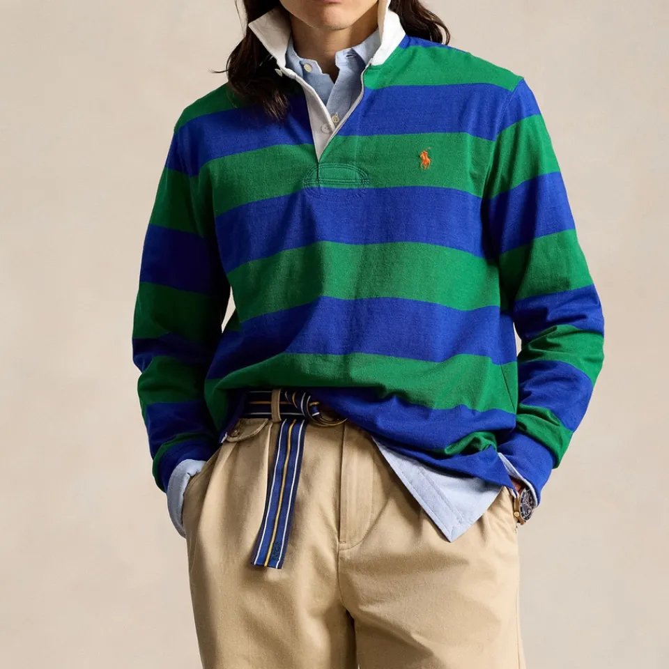 T-Shirts|T-Shirts|Dr. Martens Polo Ralph Lauren Yarn Dyed Cotton-Jersey Rugby Top - S