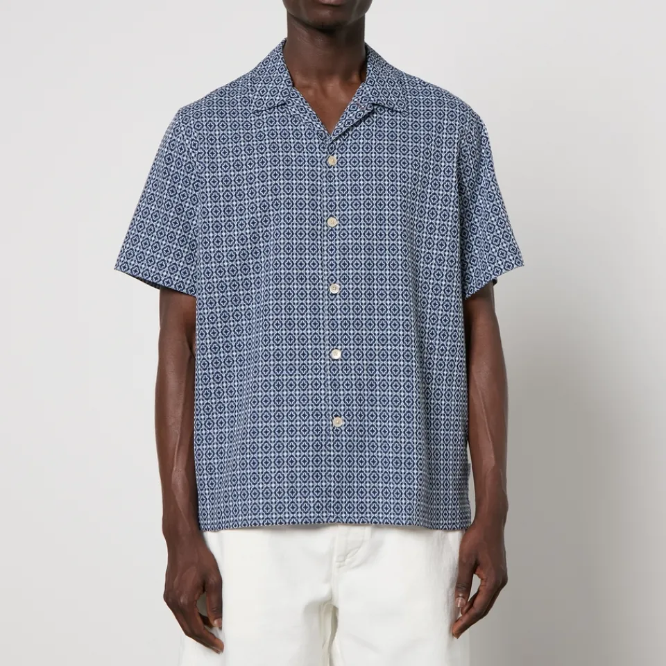Shirts|Shirts|PS Paul Smith Boxy Pattern Jacquard Cotton Shirt - XXL