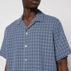 Shirts|Shirts|PS Paul Smith Boxy Pattern Jacquard Cotton Shirt - XXL