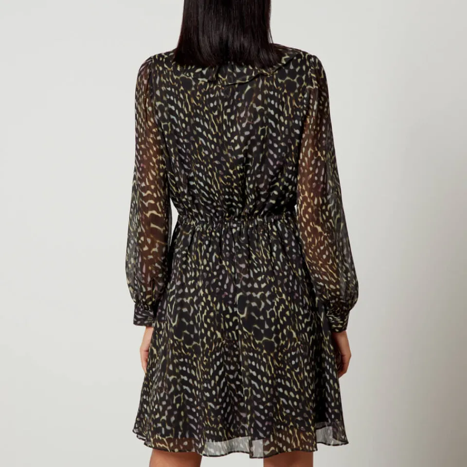 Dresses|Dresses|Kitri PS Paul Smith Printed Plissé-Chiffon Dress - UK 8
