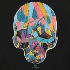 T-Shirts|T-Shirts|PS Paul Smith Skull Organic Cotton-Jersey T-Shirt - Black - S