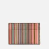 Wallets|PS Paul Smith Striped Leather Credit Card Case