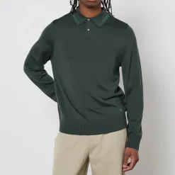 Polo Shirts|Dr. Martens PS Paul Smith Striped Merino Wool Polo Shirt - M