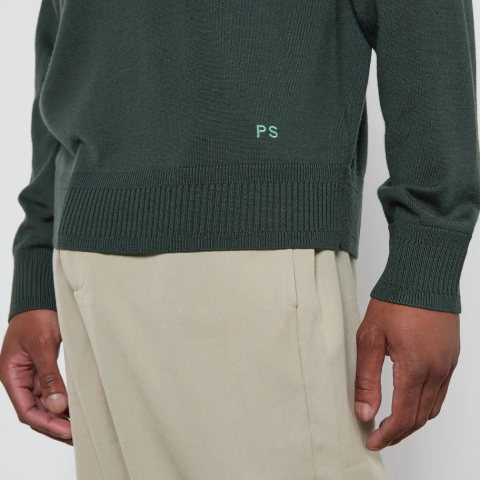 Polo Shirts|Dr. Martens PS Paul Smith Striped Merino Wool Polo Shirt - M