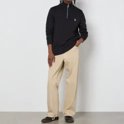 Sweatshirts|Dr. Martens PS Paul Smith Zebra Half Zip Cotton-Jersey Jumper - S