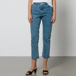Jeans|Dr. Martens PS Paul Smith Zebra Print Denim Straight-Leg Jeans - W26