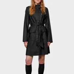 Jackets|Coats|RAINS Curve Patent Shell Jacket - XS