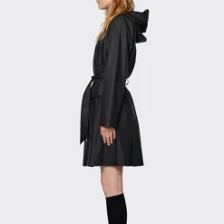 Jackets|Coats|RAINS Curve Patent Shell Jacket - XS