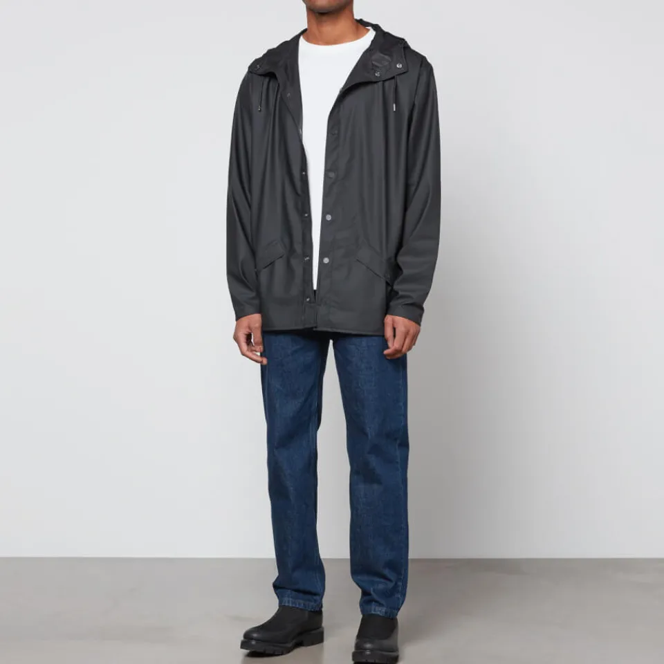 Jackets|Coats|Ganni RAINS Matte Shell Jacket - XS