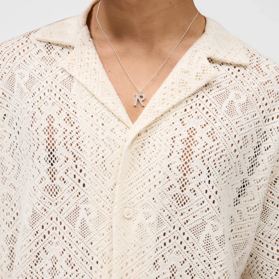 Shirts|Shirts|REPRESENT All Over Cotton-Blend Crochet Shirt - S