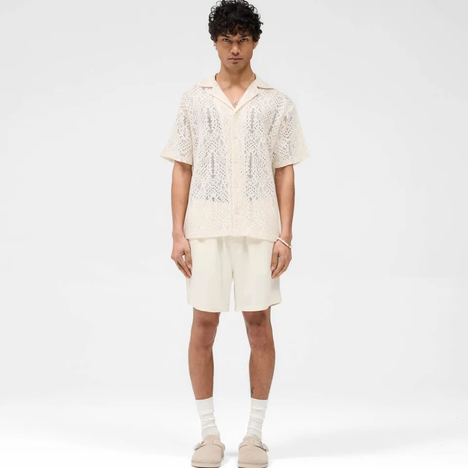 Shirts|Shirts|REPRESENT All Over Cotton-Blend Crochet Shirt - S