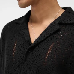 Shirts|Shirts|Hunza G REPRESENT All Over Cotton-Crochet Open-Knit Shirt - S