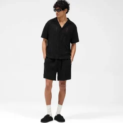 Shirts|Shirts|Hunza G REPRESENT All Over Cotton-Crochet Open-Knit Shirt - S