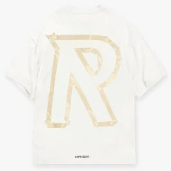 T-Shirts|T-Shirts|REPRESENT Masking Tape Initial Cotton-Jersey T-Shirt - XXL