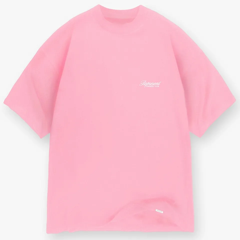 T-Shirts|T-Shirts|PS Paul Smith REPRESENT Men's Owners Club Script T-Shirt - Pink - S