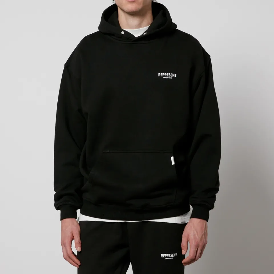Sweatshirts|Loungewear|REPRESENT Owner's Club Cotton-Jersey Hoodie - XS