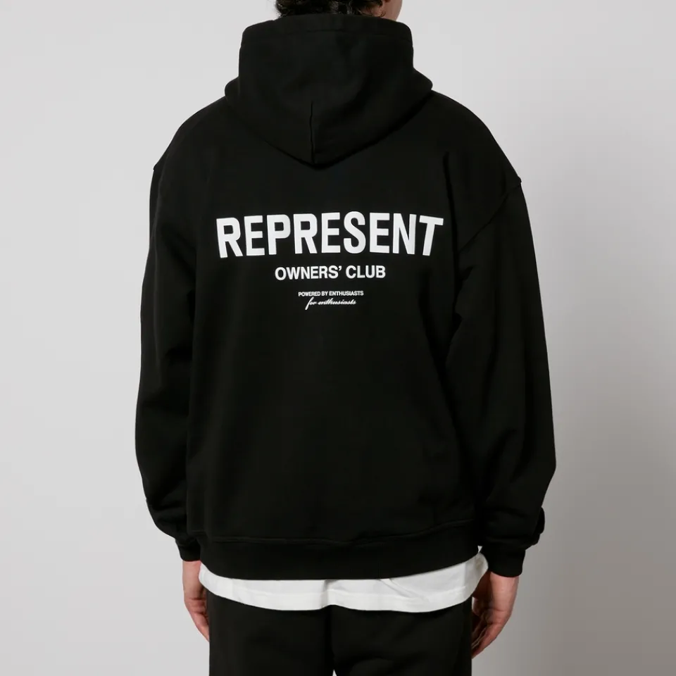 Sweatshirts|Loungewear|REPRESENT Owner's Club Cotton-Jersey Hoodie - XS