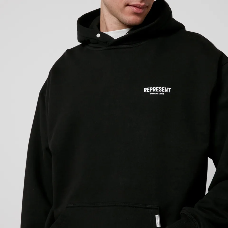 Sweatshirts|Loungewear|REPRESENT Owner's Club Cotton-Jersey Hoodie - XS