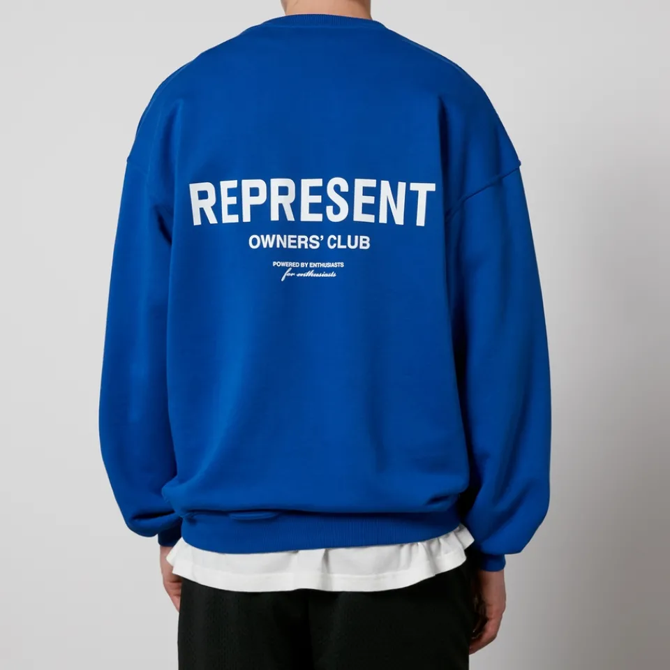 Sweatshirts|REPRESENT Owner's Club Cotton-Jersey Sweatshirt - L